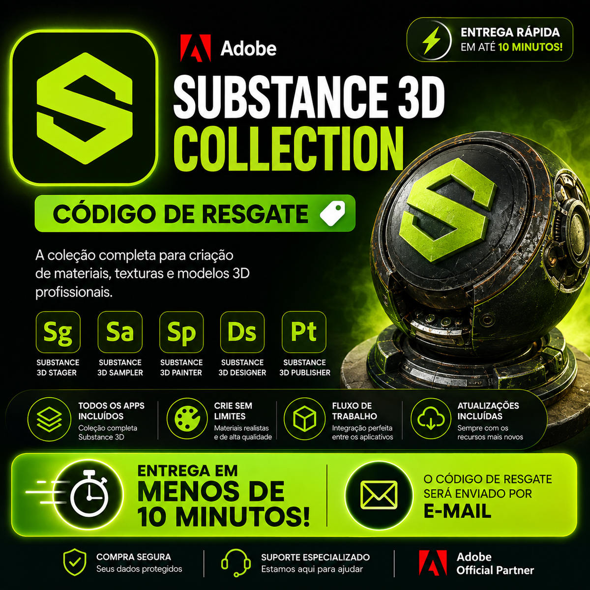 Adobe Substance 3D Collection - Código de Resgate