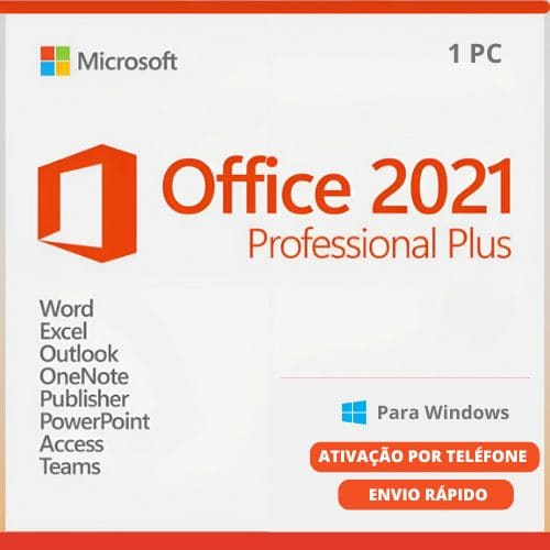 Office Professional 2021 licença original para windows — Digital Licenças