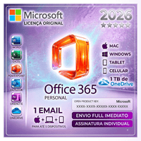 Office 365 para 5 Dispositivos + 1 TB OneDrive 1 Ano